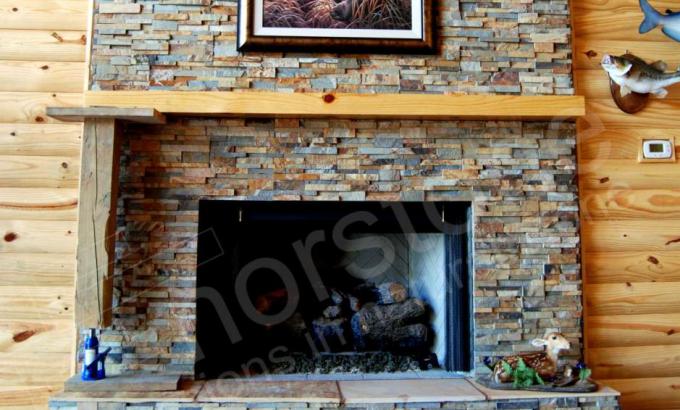 Natural Stacked Stone Veneer Example