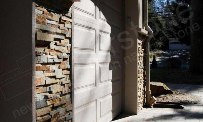 Thin Stone Veneer on a Garage